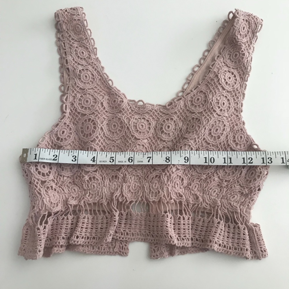 Pink Crotchet Crop Top - Picture 5 of 5